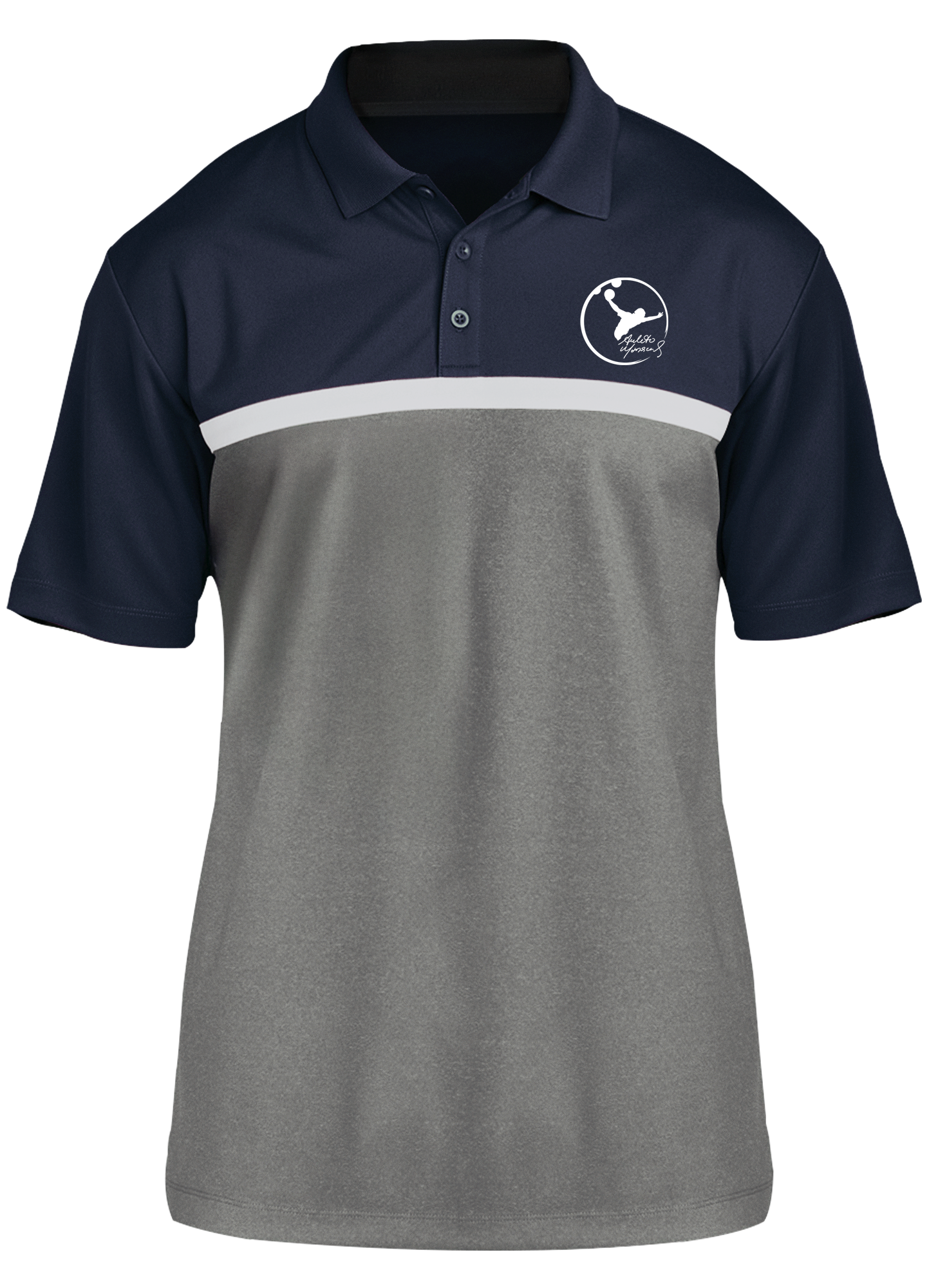 Amleto Monacelli Sport Polo | Navy/White/Gray