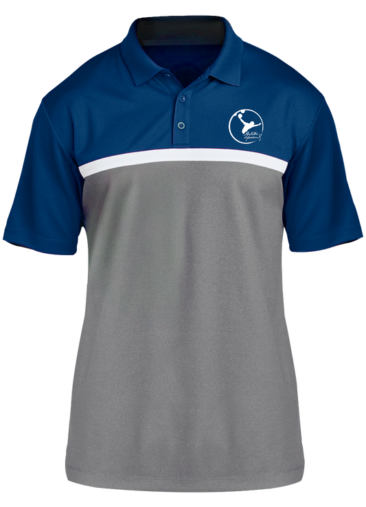 Amleto Monacelli Sport Polo | Blue/White/Grey