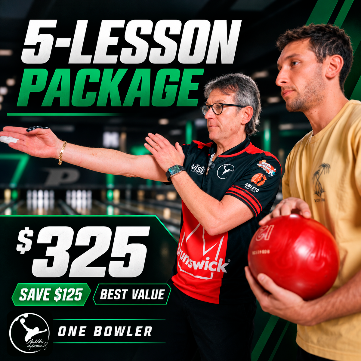 5-Hour Private Bowling Lesson